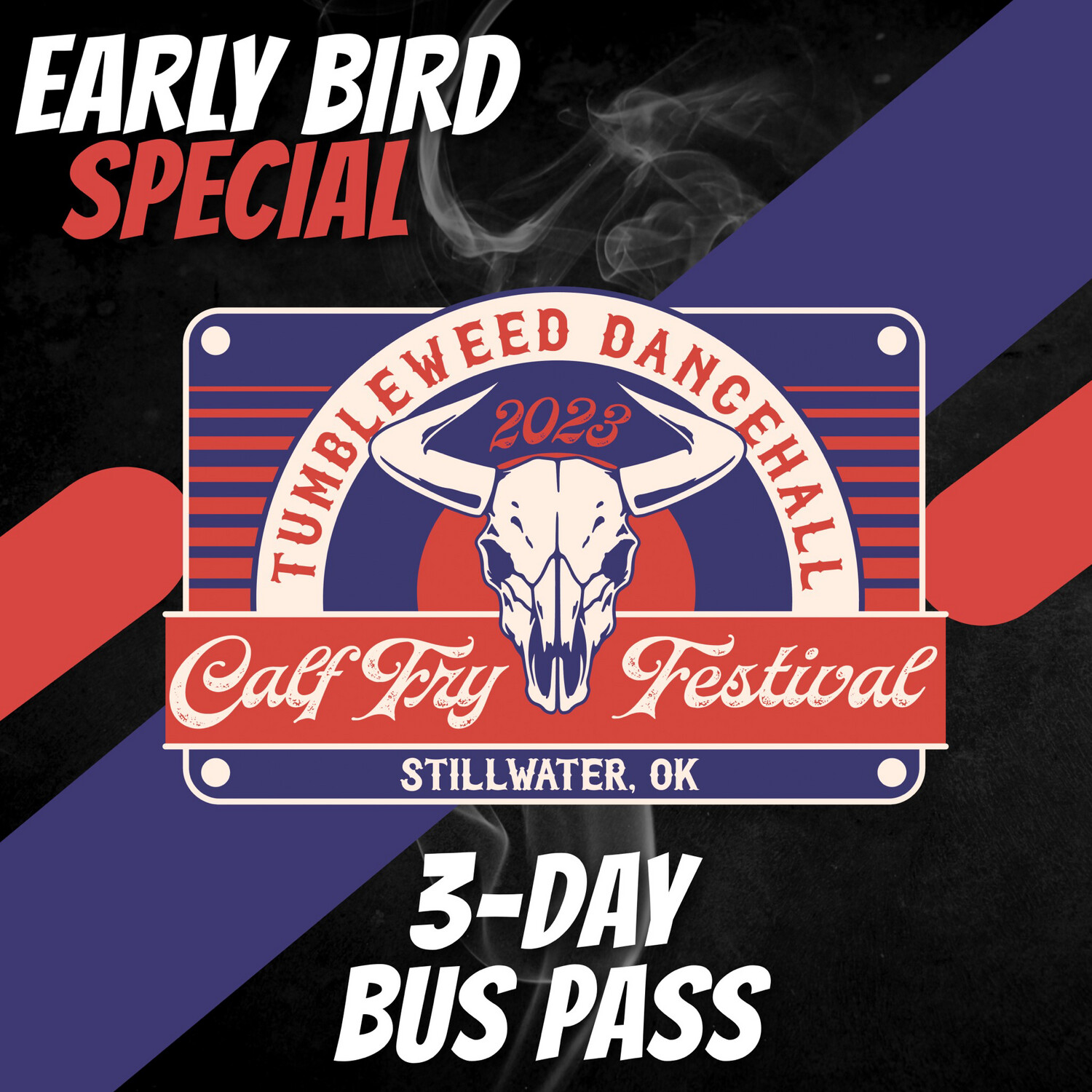 EARLY BIRD Calf Fry 2023 3-Day Bus Pass
