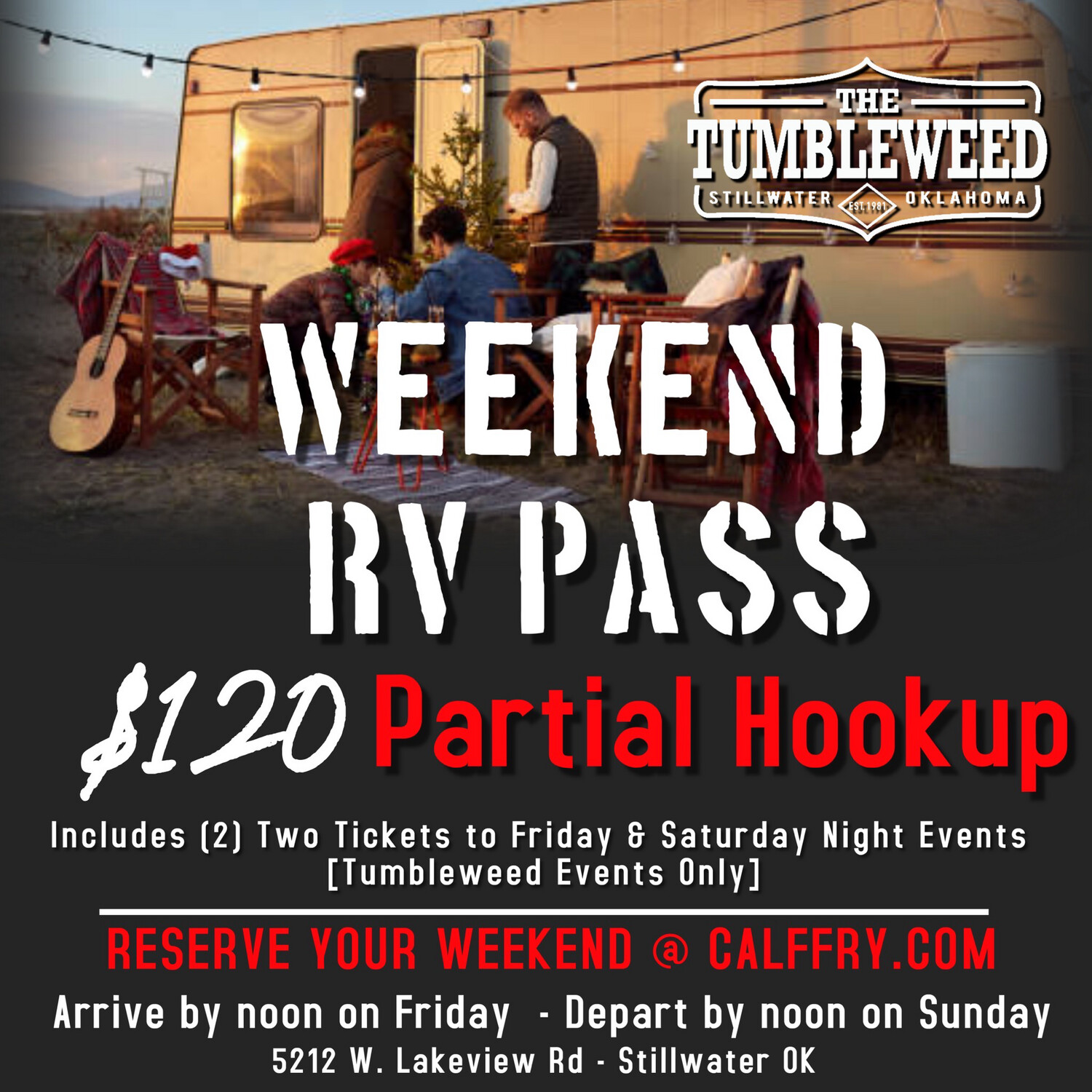 Weekend RV Pass / January 27-28 (Partial Hookup)