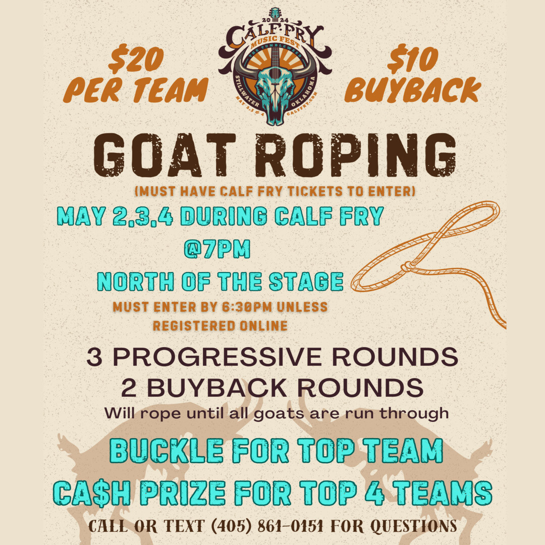 Calf Fry Goat Roping