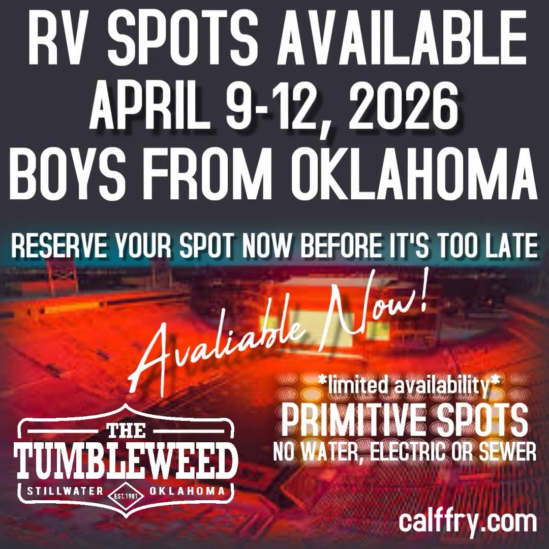 BFOK RV SPOTS- PRIMITIVE April 9 -12 2026