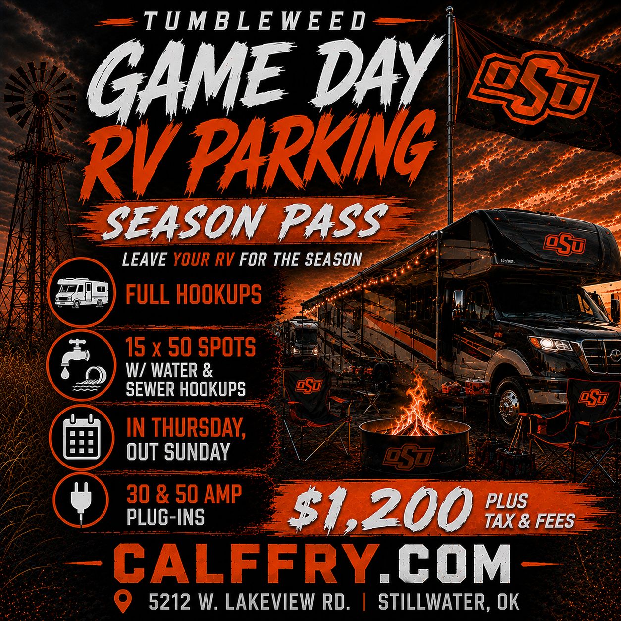 Cowboy Game Day RV Parking 2026 Season Pass