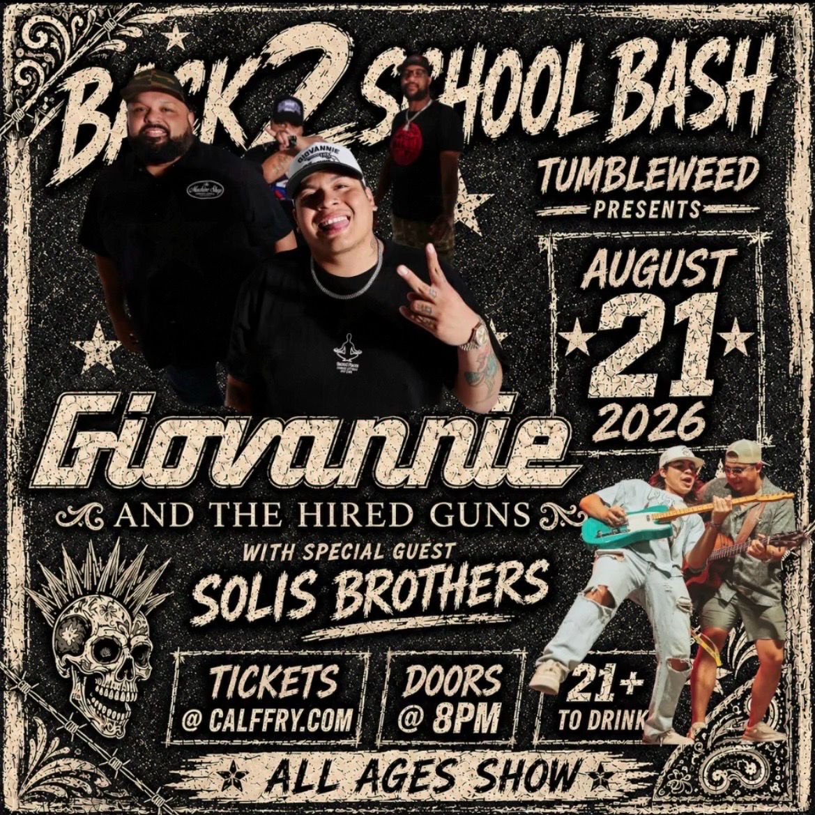 Giovannie &amp; The Hired Guns- Friday August 21, 2026