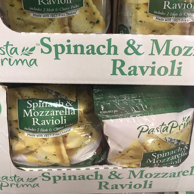Organic Spinach And mozzarella Cheese Ravioli 36 oz