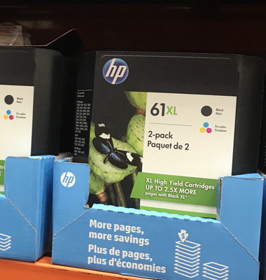 HP Black Ink 61 - 2 Pack