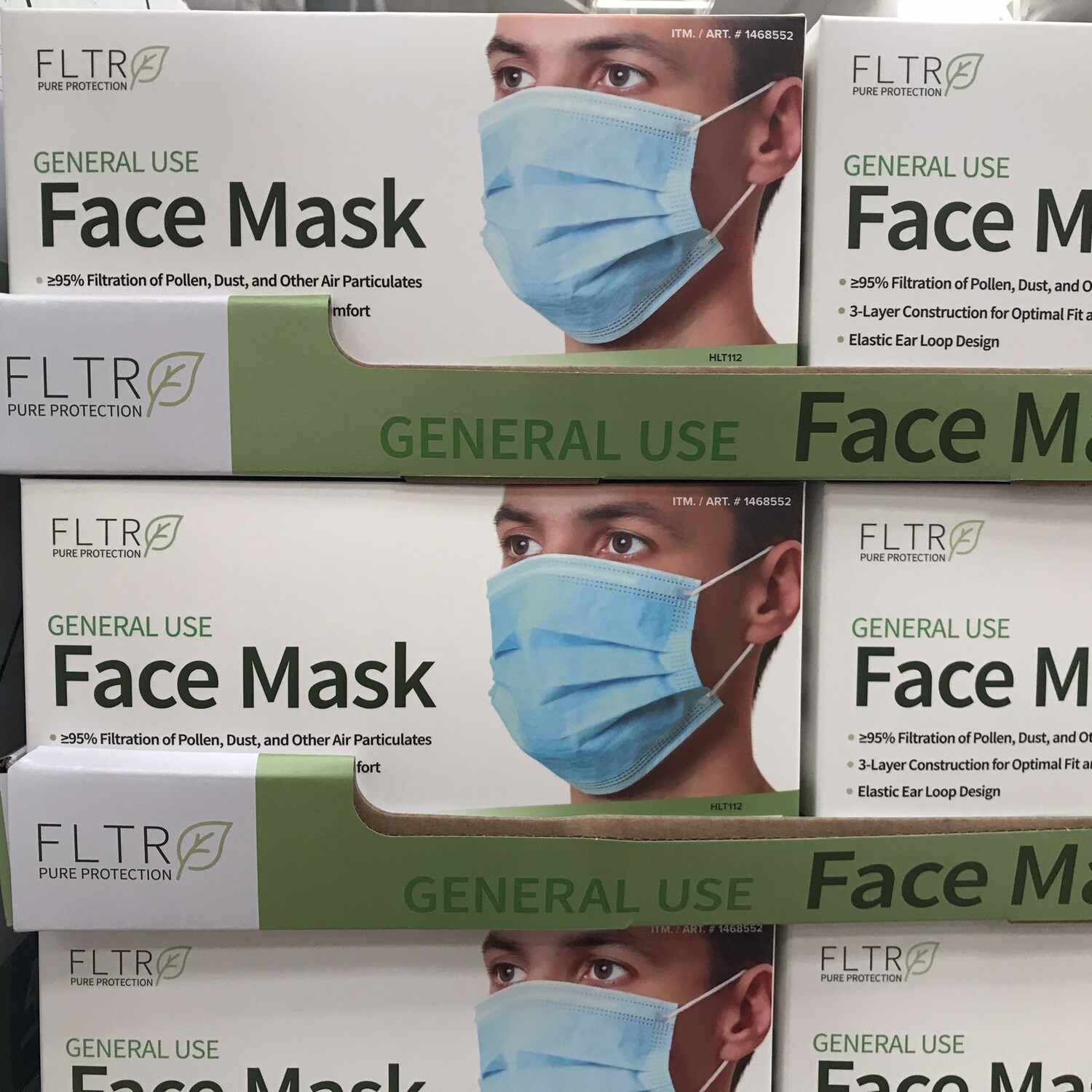 General Use Face masks Blue - 50 Count