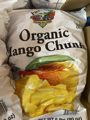 Frozen organic Mangos 5 Lbs