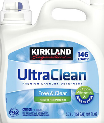 Kirkland Ultra clean Free And Clear Laundry Detergent 194 Oz
