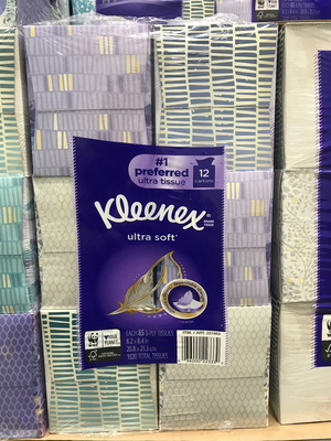 Kleenex Ultra Soft 3-Ply Facial Tissues 12 x 85 ct