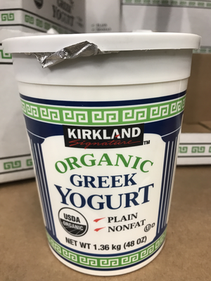 Kirkland Signature Organic Greek Yogurt, 48 oz