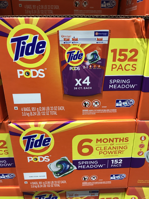 Tide PODS Laundry Detergent, Spring Meadow, 152 count, Designed for Regular and HE Washers Laundry 152 ct