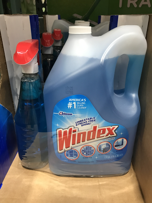Windex Original Glass Cleaner With 176 Fluid Ounce Refill 32 oz and 176 oz