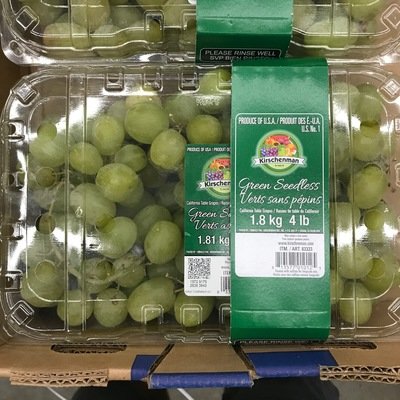 Green Seedless Grapes 4 lbs