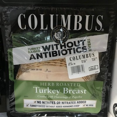 Columbus Roasted sliced Turkey Breast