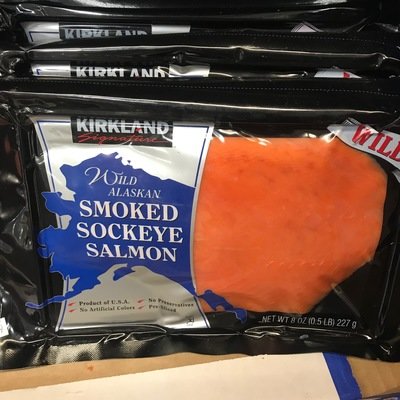Kirkland Signature Wild sockeye Smoked Salmon, 2 x 8 oz