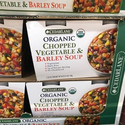 Organic Chopped Vegetable and Barley Soup