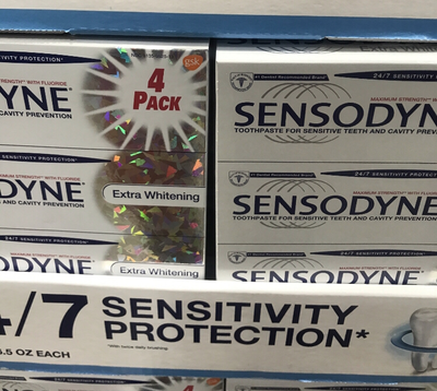 Sensodyne Extra Whitening Maximum Strength Toothpaste 4 x 6.5 oz