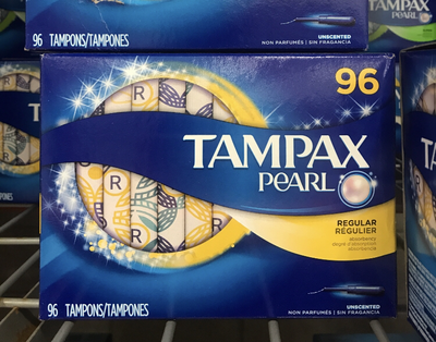 Tampax Regular Tampax Pearl Regular Plastic Tampons, Unscented 96 ct