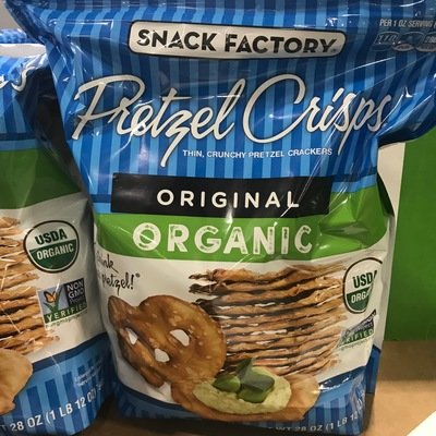 Organic Pretzel Crisps 28 oz