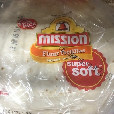 Mission Medium Soft Taco Flour Tortillas 2 x 18 ct