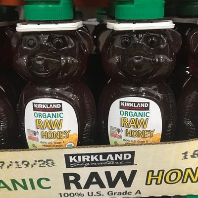 Kirkland Signature Raw Organic Honey Bears, 3 x 24 oz 24 oz