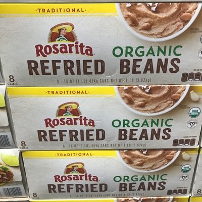 Rosarita Organic Refried Beans 8 x 16 oz