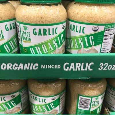 Spice World Organic Minced Garlic 32 Oz