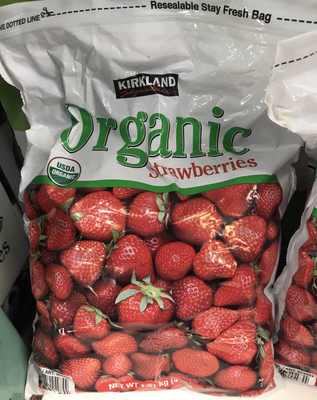 Kirkland Signature Frozen Organic Strawberries, 4 lb