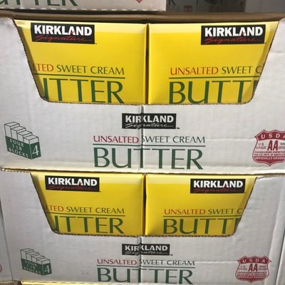 Kirkland Signature Unsalted Butter, 4 x 1 lb