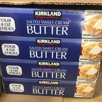 Kirkland Signature Salted Butter Quarters, 4 x 1 lb