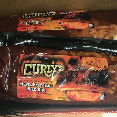 Curly's BBQ Baby Back Pork Ribs 48 oz