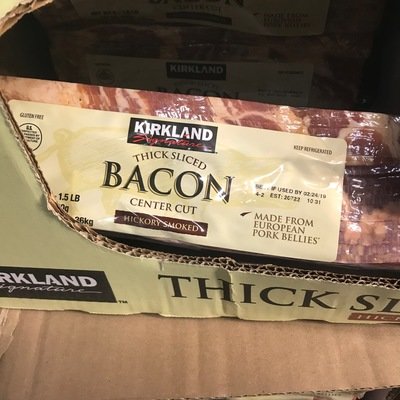 Kirkland Signature Thick Sliced Bacon, 2 x 1.5 lb