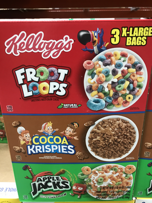 Kellogg's Tri Fun Pack Apple Jacks/ Cocoa Krispies/ Fruit Loops 3 lb