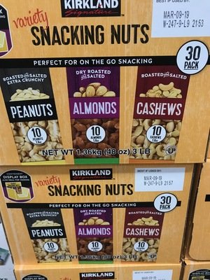 Kirkland Signature Variety Snacking Nut, 30 ct