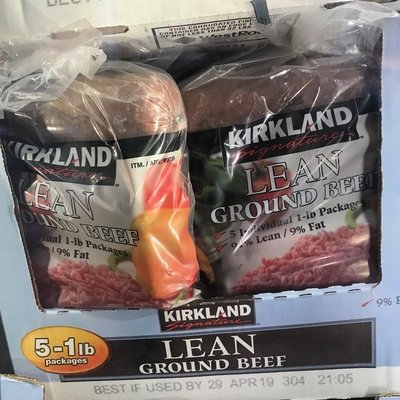 Kirkland Signature 91% Lean Ground Beef, 5 x 1 lb (5 lb)