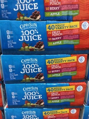 Caprisun Variety Pack 100% Juice 40 x 6 fl oz