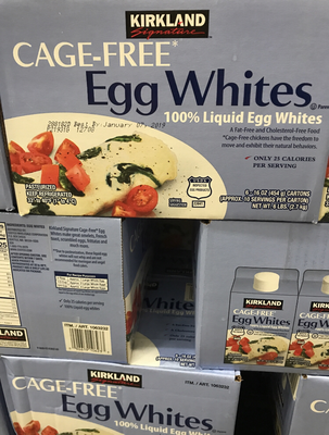 Kirkland Signature Cage Free Egg Whites 6/16 oz