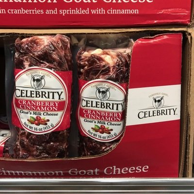 Celebrity Cranberry Cinnamon Goat Milk Cheese 16 oz