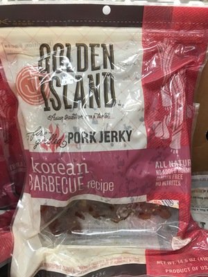 Golden Island Korean Barbecue Flavor Pork Jerky, 14.5 Oz