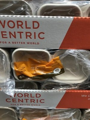 World Centric 6" x 6" Burger Box 100ct