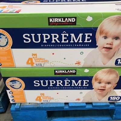 Kirkland Signature Supreme Diapers Size 4 - 180 ct