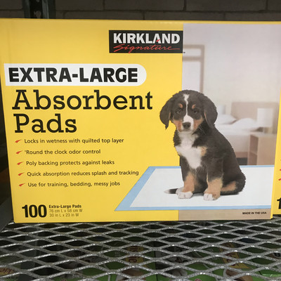Kirkland Signature Puppy Absorbent Pads, 23"x30", 100 ct