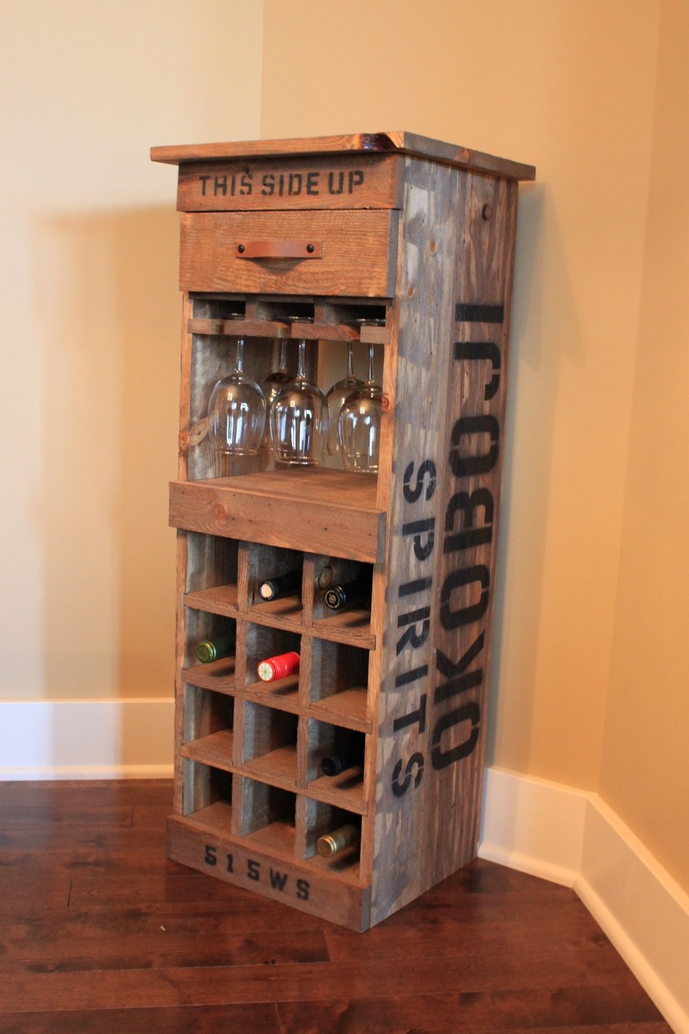 Okoboji Inspired Wine Rack
