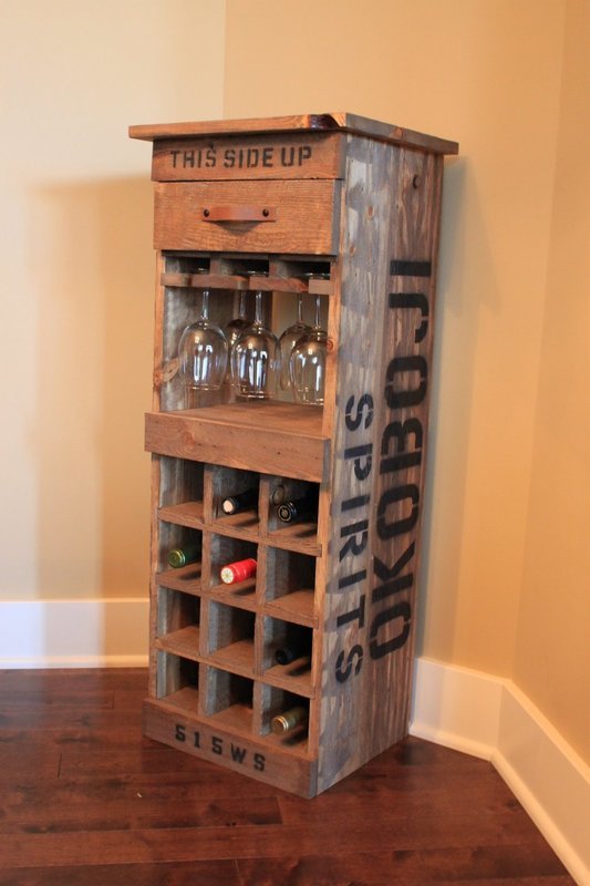 Okoboji Inspired Wine Rack