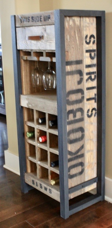 Okoboji Wine Rack - Industrial
