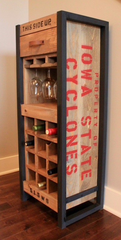 Iowa State Cyclone Wine Rack