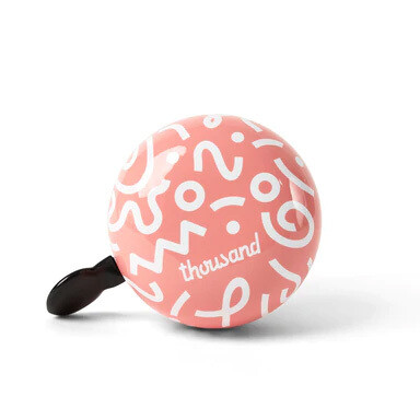 Thousand JR Bicycle Bell - Pink Shapes 22TJRBBSP