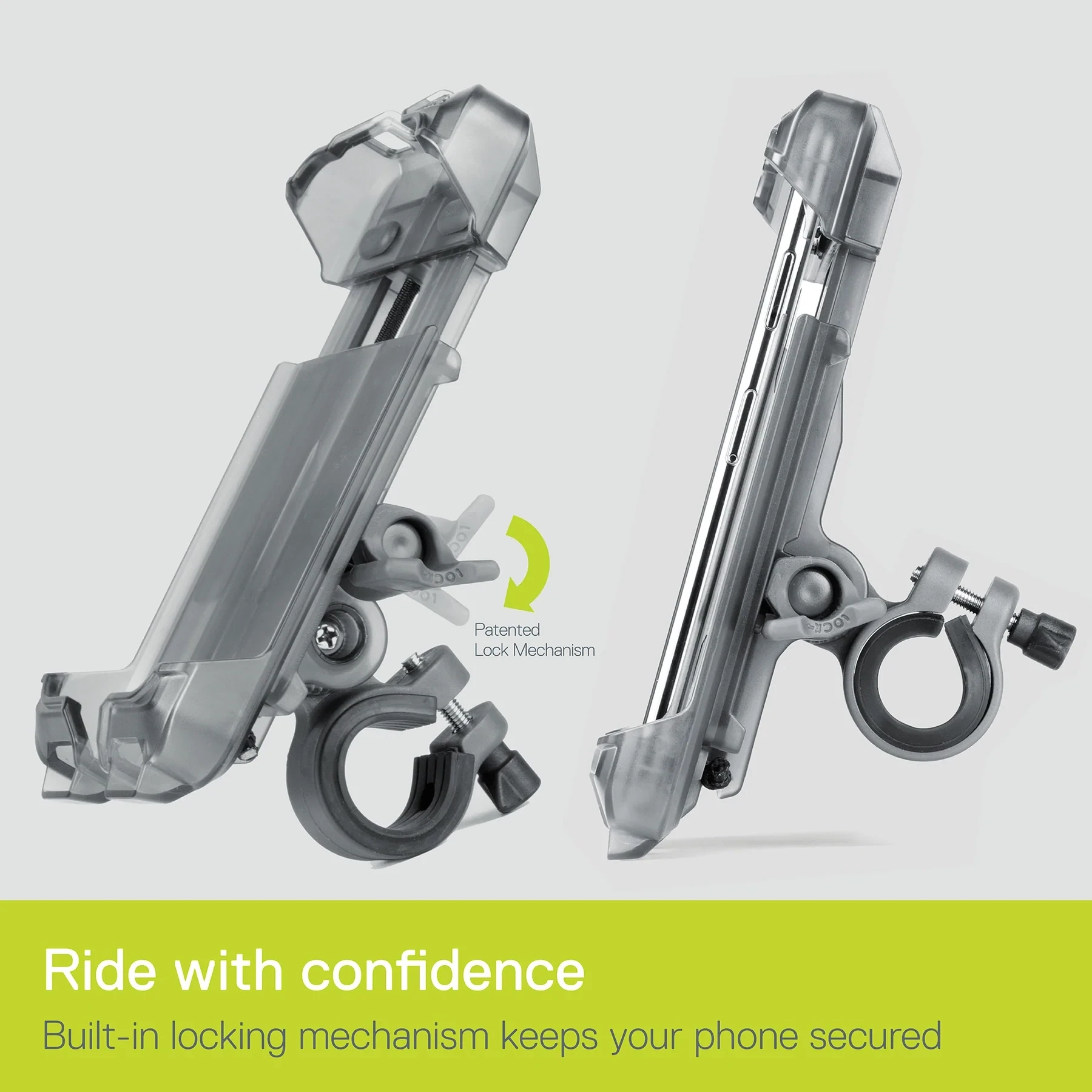Bike Phone Mount by Delta Cycle - Black XL Bicycle Phone Holder Adjusts to Any Handlebar & Fits Any Phone or iphone Bike Phone Mount by Delta Cycle - Black XL Bicycle Phone Holder Adjusts to Any Handlebar & Fits Any Phone or iphone