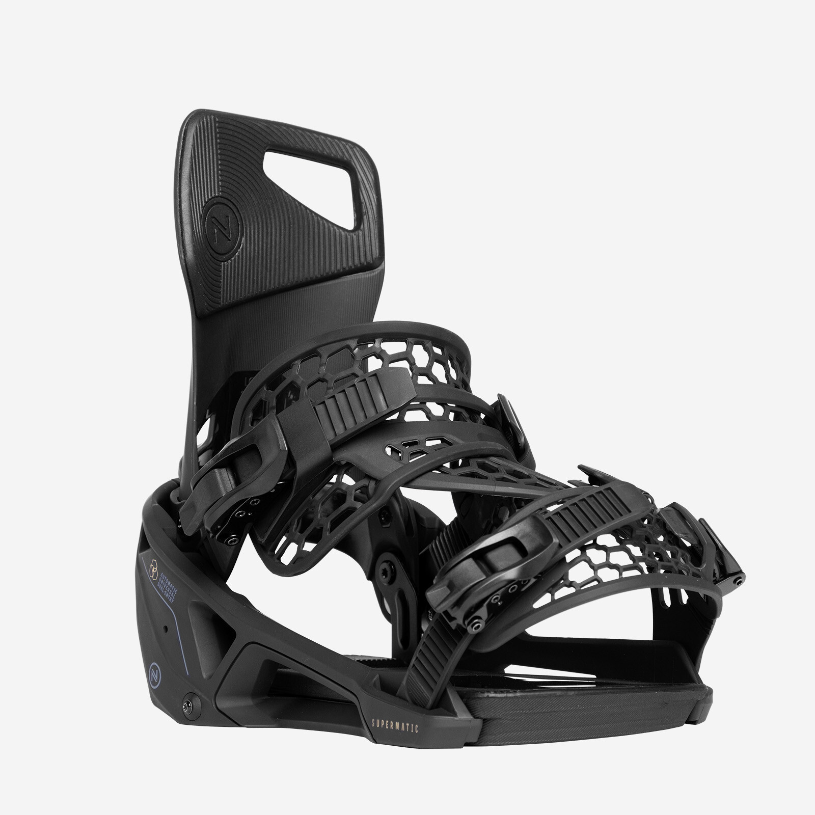 2024 Nidecker Supermatic Snowboard Binding - Black 2024 Nidecker Supermatic Snowboard Binding - Black