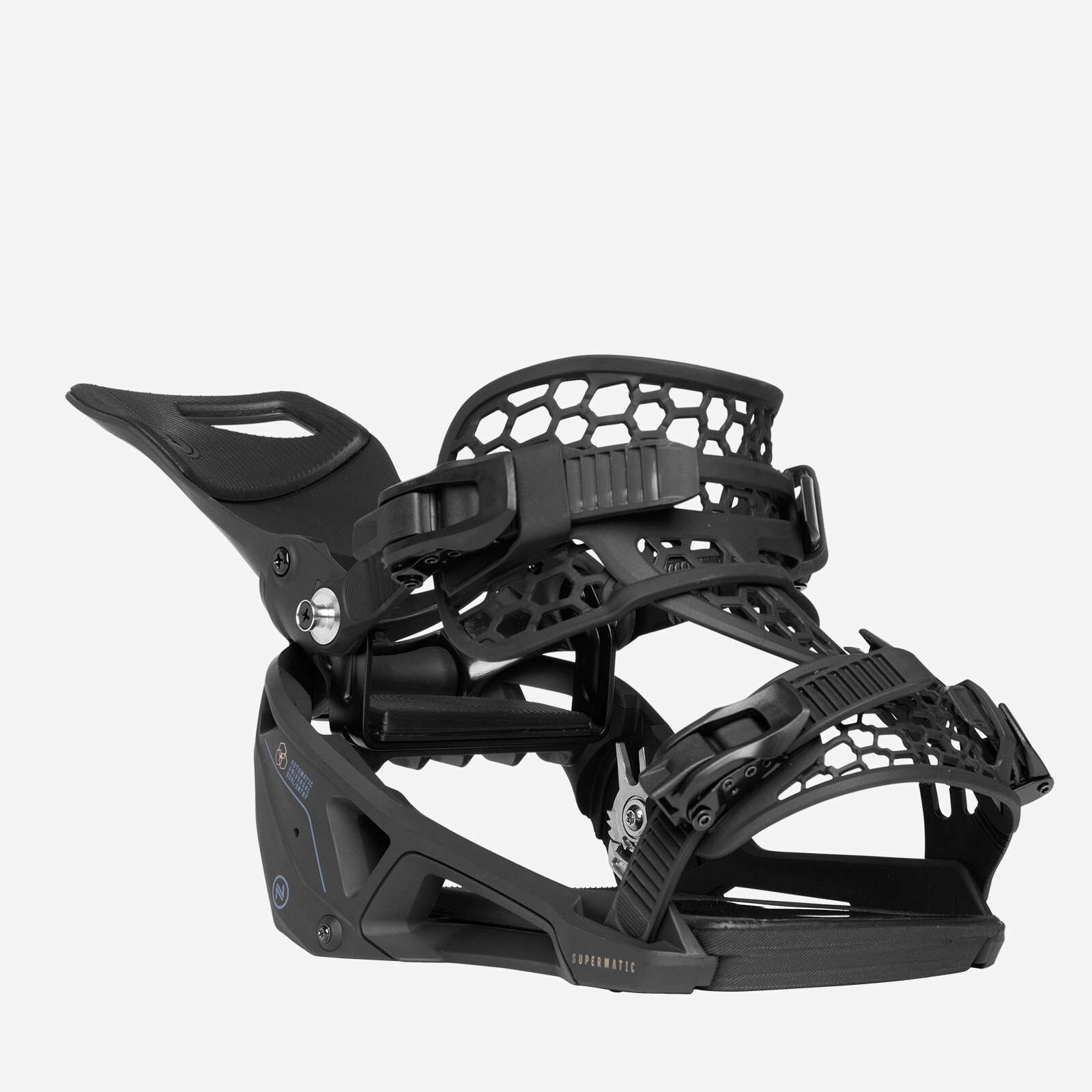 2024 Nidecker Supermatic Snowboard Binding - Black 2024 Nidecker Supermatic Snowboard Binding - Black