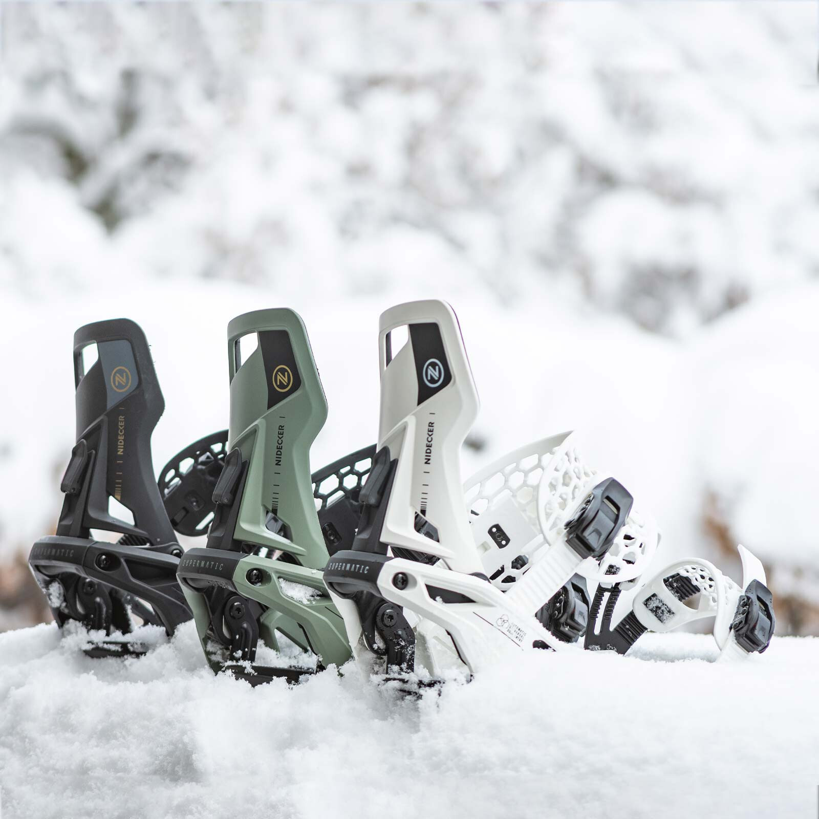 2024 Nidecker Supermatic Snowboard Binding - Black 2024 Nidecker Supermatic Snowboard Binding - Black